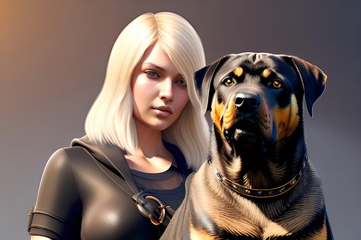 Free Ai Generated Dog illustration and picture