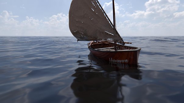 Mediterranean, Hav, Ocean, Himmel, Sky