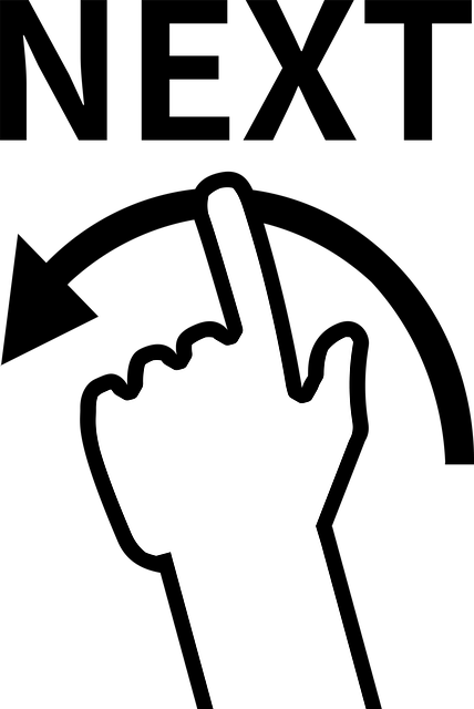 Swipe, Finger, Ikon Ikon, Glide, Næste