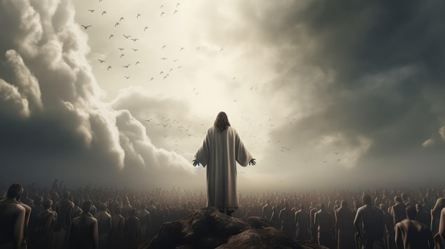 download-ai-generated-jesus-christ-sky-royalty-free-stock