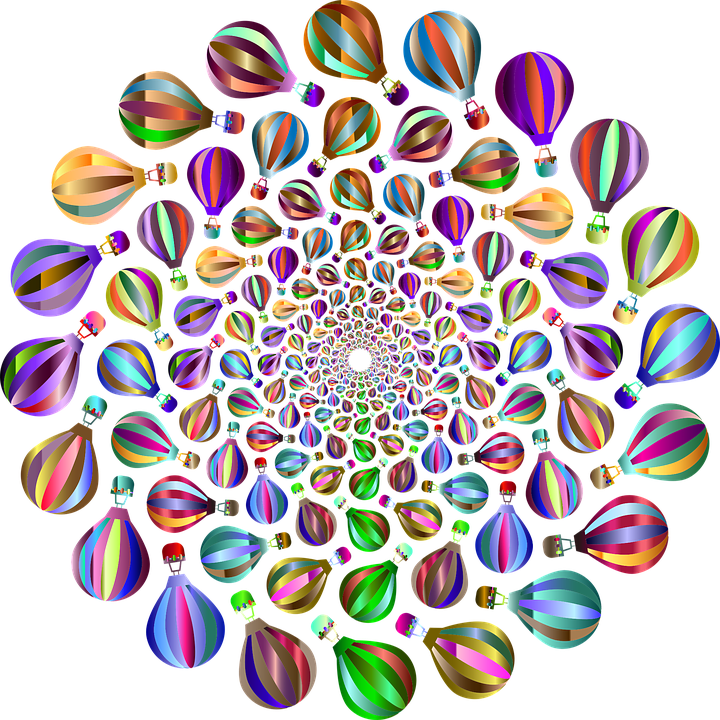 Download Hot Air Balloon, Mandala, Vortex. Royalty-Free Vector Graphic ...