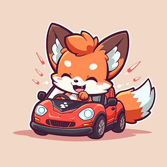Free Fox Car vector and picture