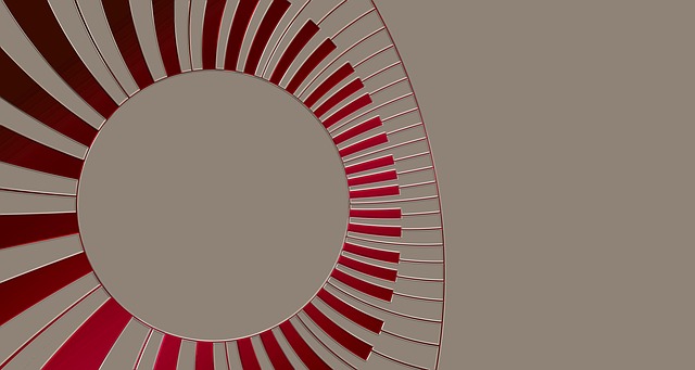Free piano keyboard abstract illustration