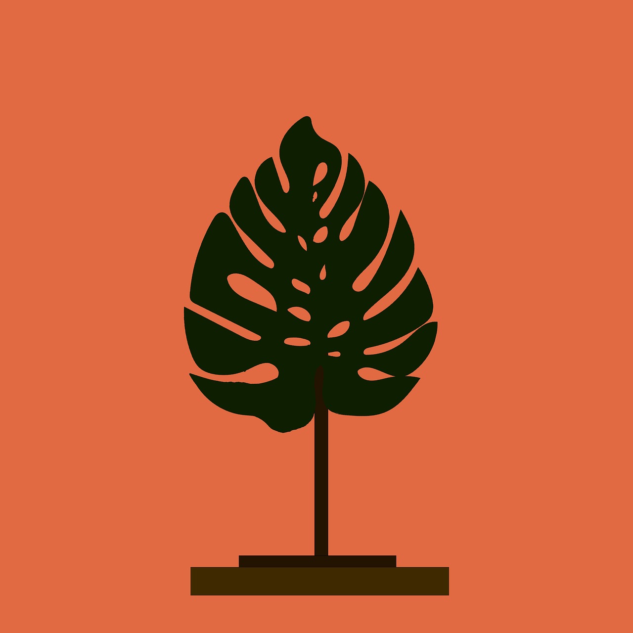 download-plant-monstera-interior-royalty-free-stock-illustration