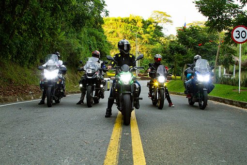 Free Bickering Motorcycle photo and picture