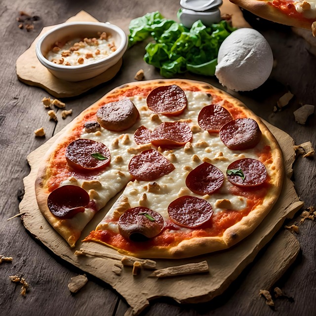 Download free HD stock image of Ai Generated Pizza Free ai generated pizza sausage illustration