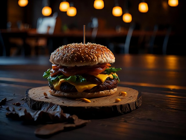 Free ai generated burger hamburger illustration