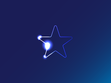 Estrela, Brilho, Luz, Símbolo, Azul