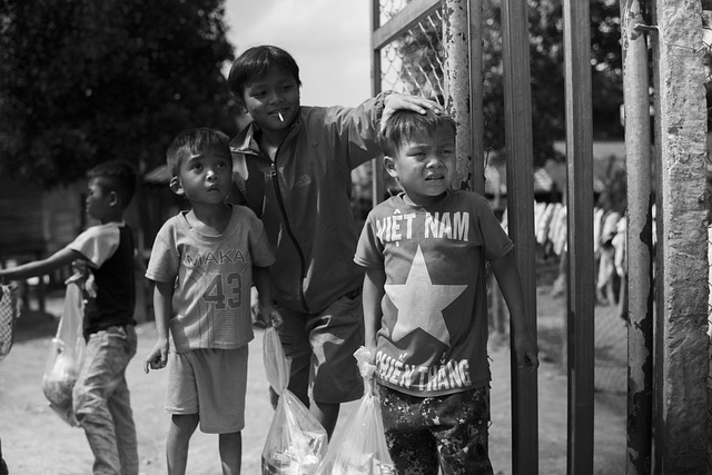 Crianças, Rapazes, Vietnã, Vietnamita