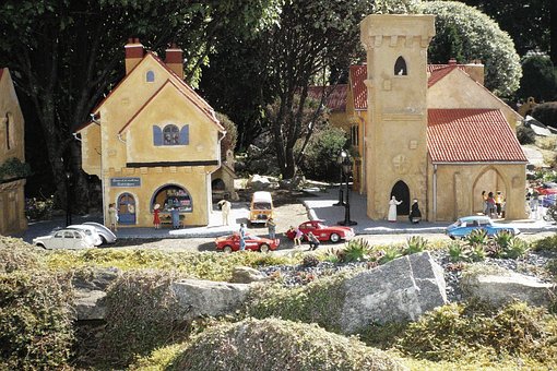 Diorama, Holiday, Modelo, Iglesia