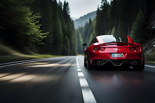 Ai Generiert, Wagen, Natur, Straße
