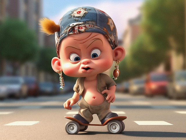 Free grade cartoon 3d illustration