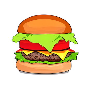 Burger, Mad, Cheeseburger, Måltid