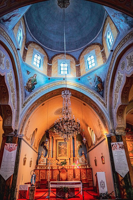 Kirke, Gud, Santorini, Grækenland