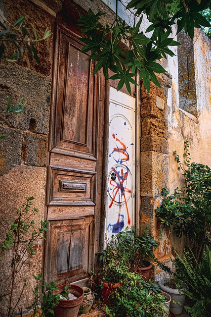 Havn, Tag, Ruin, Rhodos, Grækenland