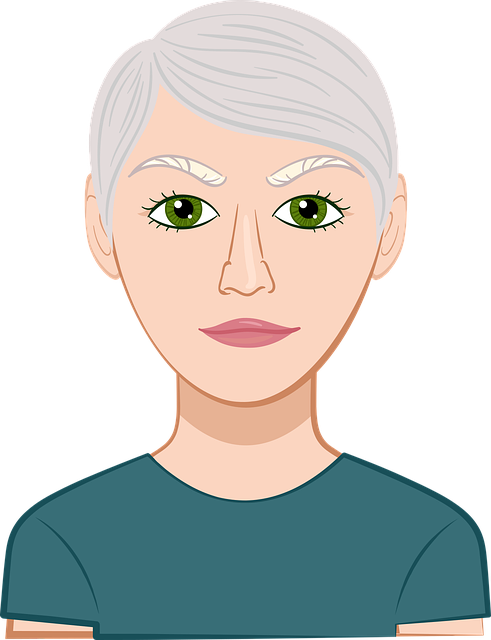 Free woman elder grandpa vector