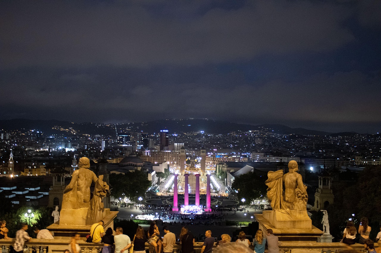 Fuentes De Montjuic Fuente Magica Darmowe zdjęcie na Pixabay