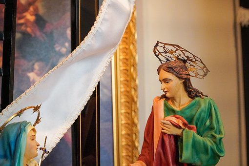 Standbeeld, Beeldhouwwerk, Maria