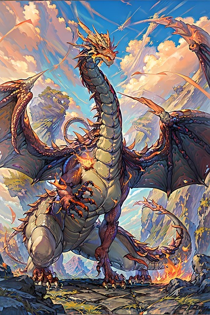 Download free HD stock image of Dragon Nature Free dragon nature monster illustration
