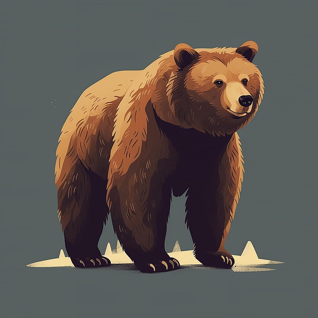 Free ai generated bear brown bear illustration