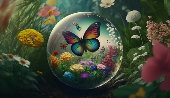 Free Ai Generated Flowers illustration and picture