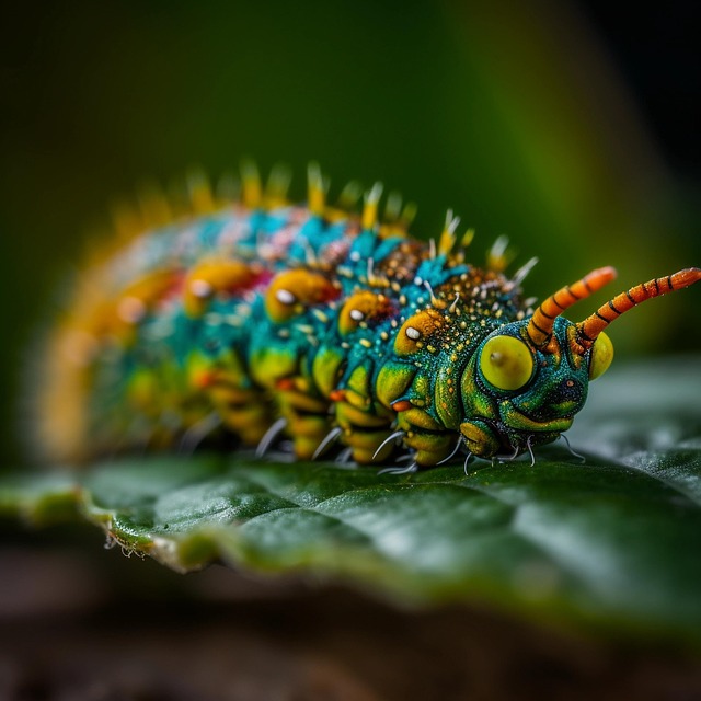 Free ai generated caterpillar insect illustration