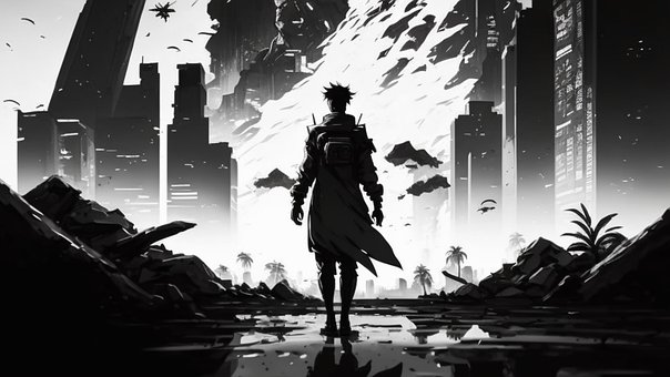Free Man Alone illustration and picture