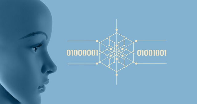 Free artificial intelligence brain computer science illustration