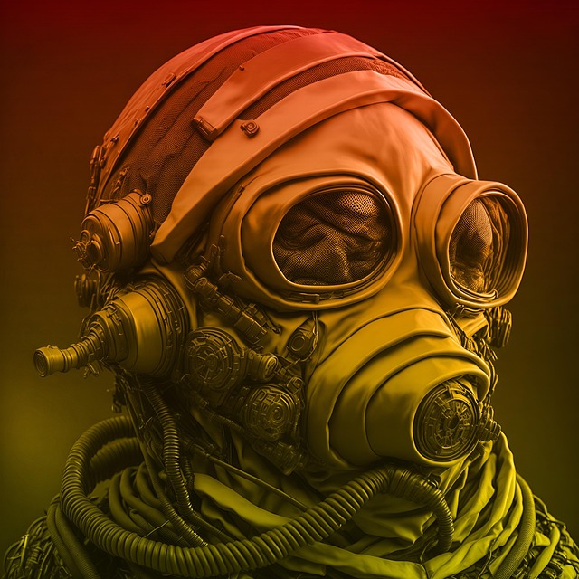 Free ai generated mask futuristic illustration