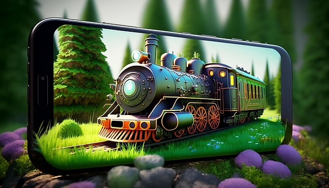 Free Ai Generated Train illustration and picture