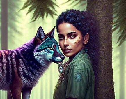 Free Fantasy Woman ai generated image and illustration