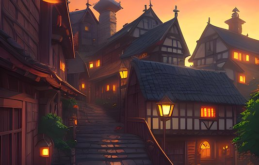 Free Town Architecture illustration and picture