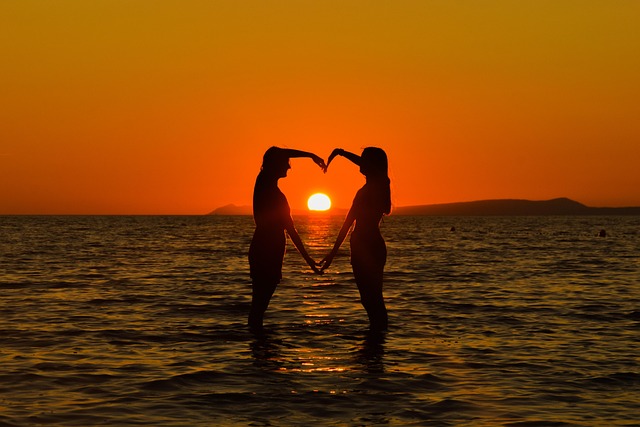 Free Sunset Romance photo and picture