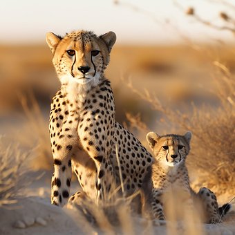 Free Ai Generated Cheetahs photo and picture