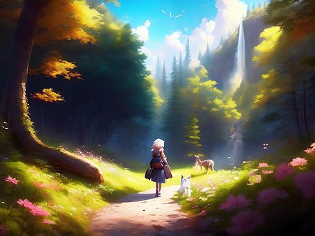 Kreativ, Digital, Design, Anime