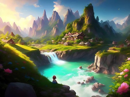 Kreativ, Digital, Design, Anime