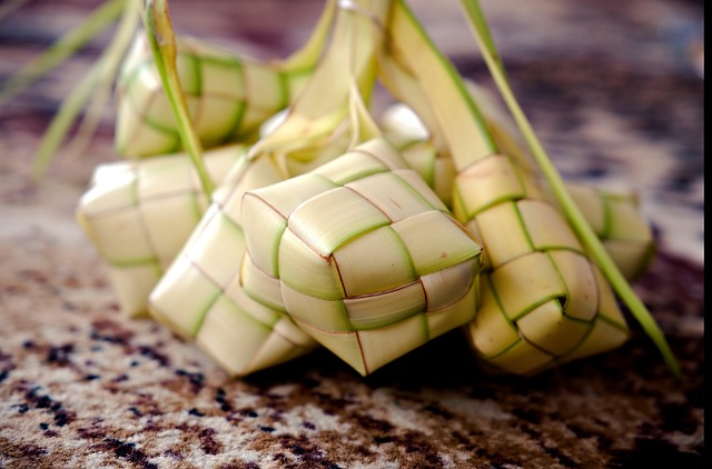 Ketupat, Kupat, Tip, Handgemaakt, Eten