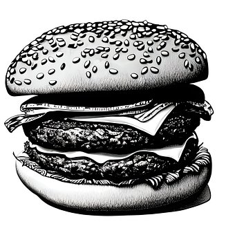 Burger, Fastfood, Mad, Frokost, Måltid