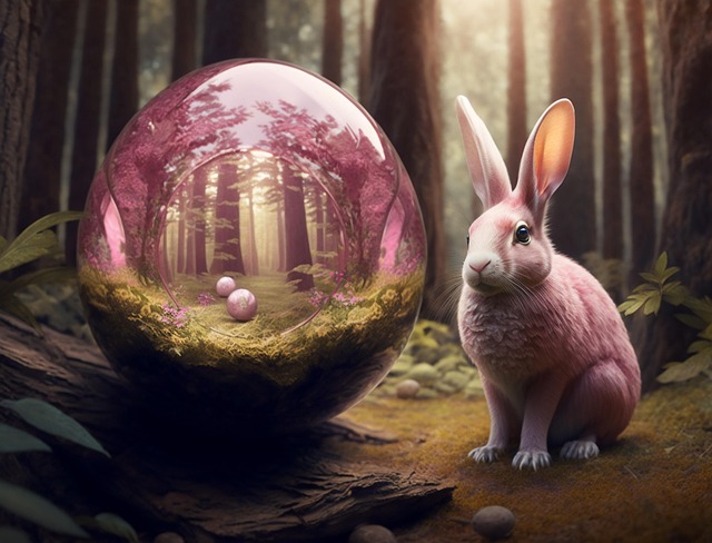 Download free HD stock image of Ai Generated Rabbit Free ai generated rabbit easter bunny illustration