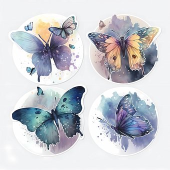 Free Ai Generated Butterflies illustration and picture