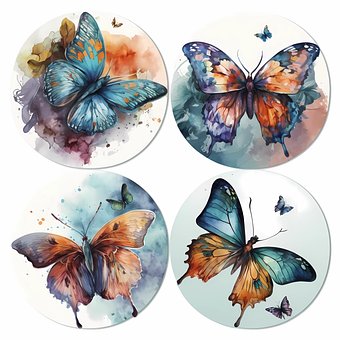Free Ai Generated Butterflies illustration and picture