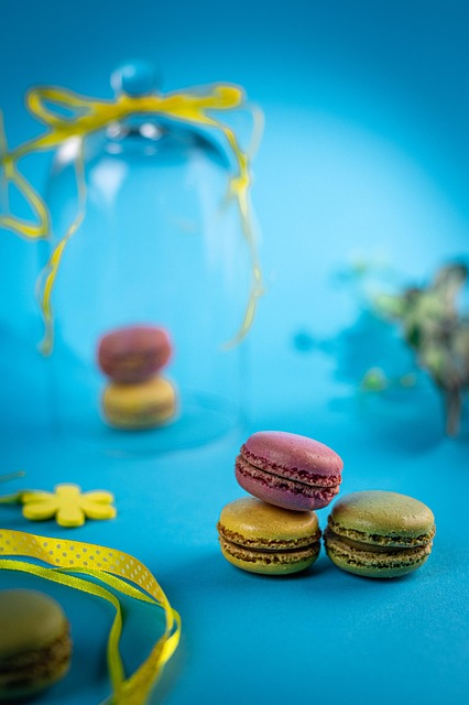 Stilleven, Macaroon, Zoet, Gebakje