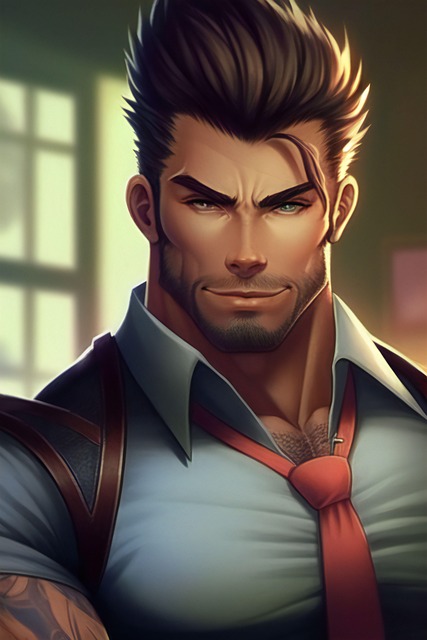 Free man muscles muscular illustration