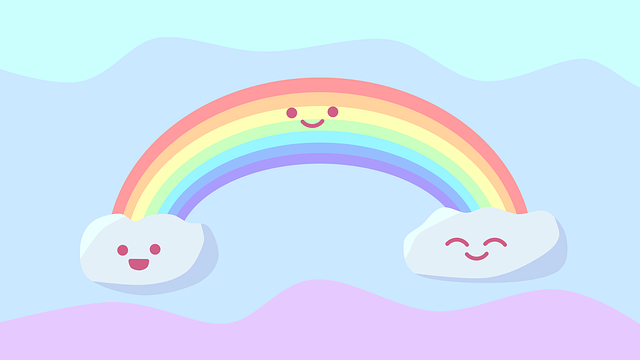 Arc En Ciel Kawaii Des Nuages - Image gratuite sur Pixabay