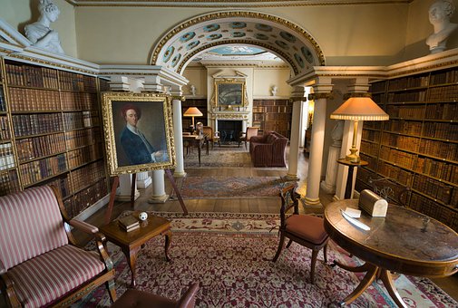 Hal, Interieur, Bibliotheek, Historisch