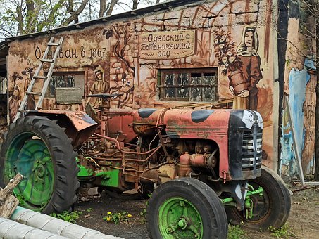 Tractor, Machine, Odessa, Oekraïne