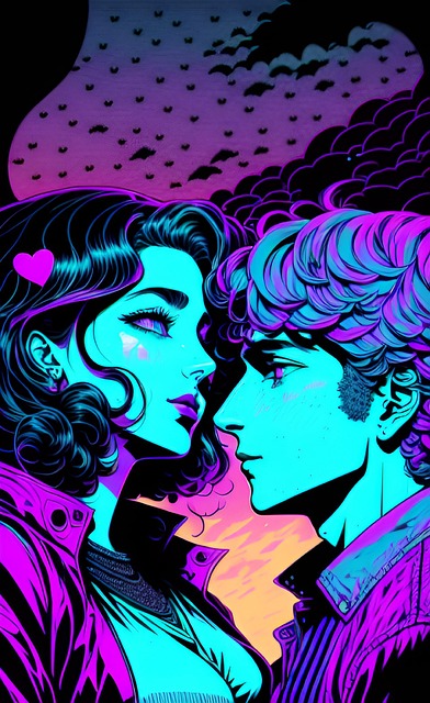 Download free HD stock image of Ai Generated Love Free ai generated love couple illustration