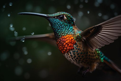 Ai Genereret, Kolibri, Fugl, Natur