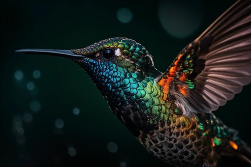 Ai Genereret, Kolibri, Fugl, Natur
