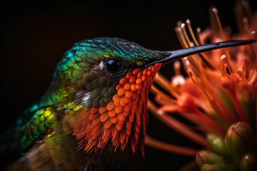 Ai Genereret, Kolibri, Fugl, Natur